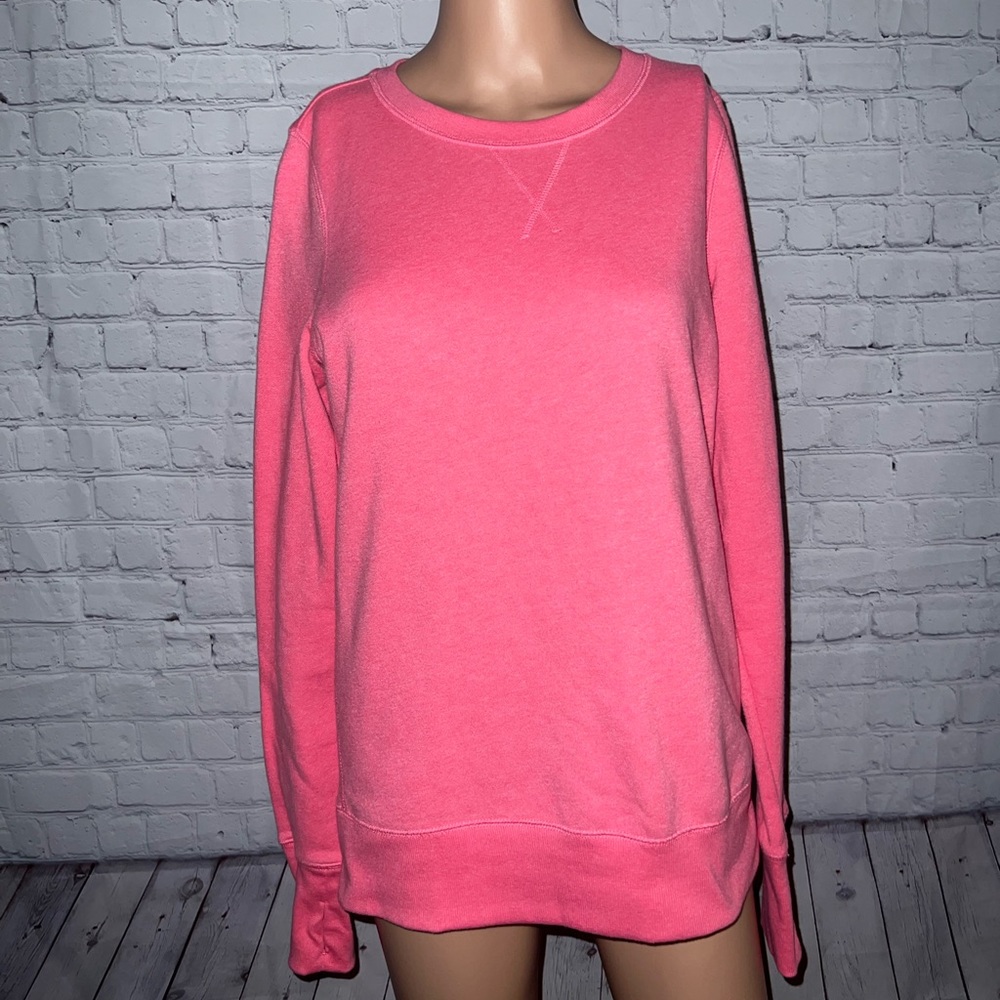 Tek Gear Pink Sweatshirt with Thumb Holes | Size S